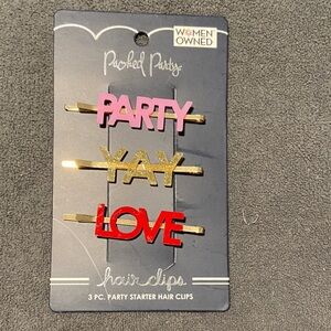 Packed Party Colorful Hair Clips Set